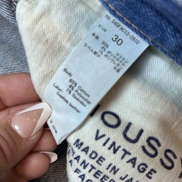 MOUSSY VINTAGE Diana Skinny Jeans Women's Size 30 Light Blue Wash Raw Hem - Picture 10 of 13